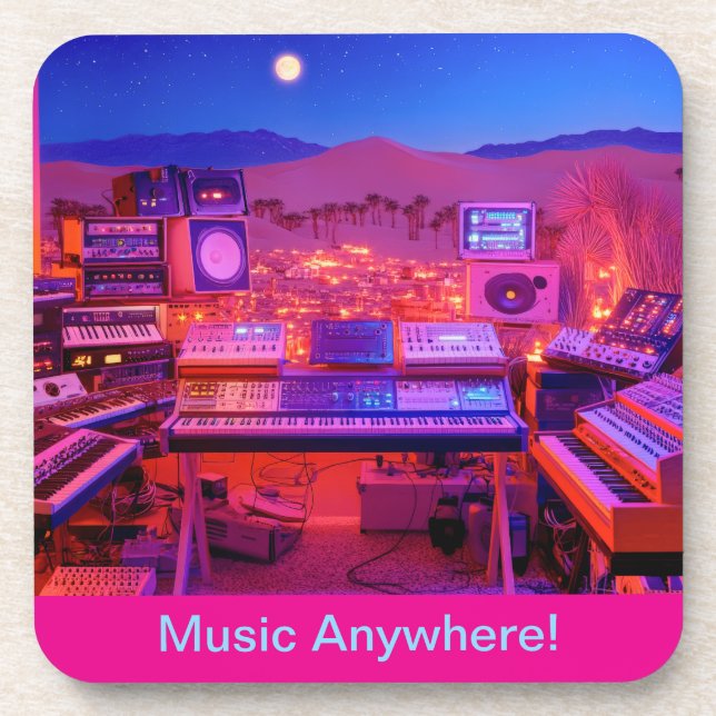 Desert Music Studio Coaster (Front)
