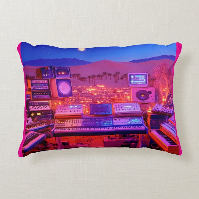 Desert Music Studio Decorative Cushion (Front)