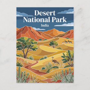 Desert National Park India Postcard