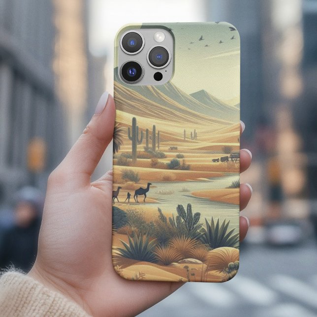 Desert Nature with River and Cactus Case-Mate iPhone Case (Creator Uploaded)