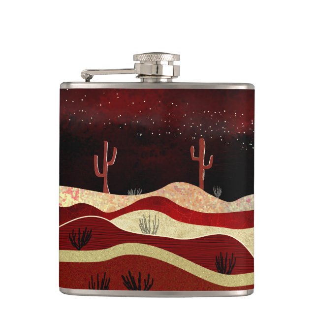 Desert Night Hip Flask (Front)