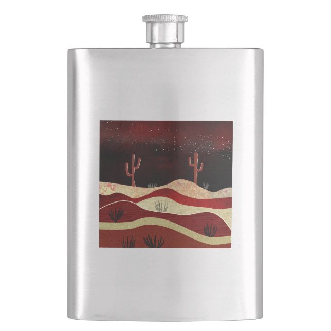 Desert Night Hip Flask (Front)