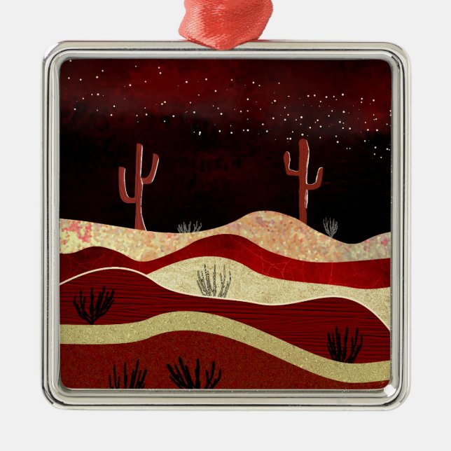Desert Night Metal Tree Decoration (Front)