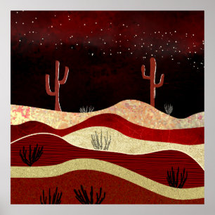 Desert Night Poster