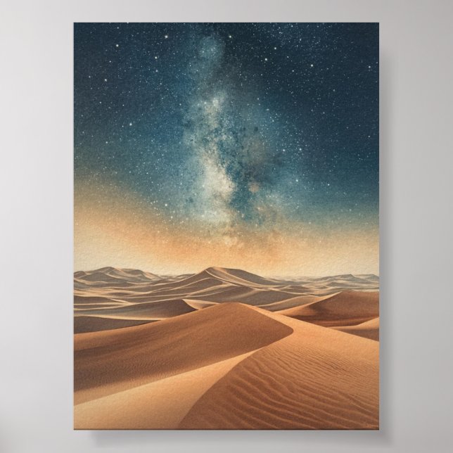 Desert Night Sky Poster (Front)