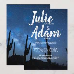 Desert Night Sky Wedding Invitation