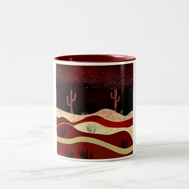 Desert Night Two-Tone Coffee Mug (Center)