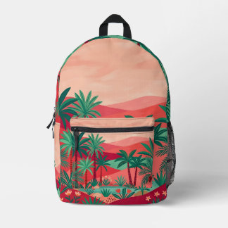 Desert Oasis Backpack – Crimson & Jade Design