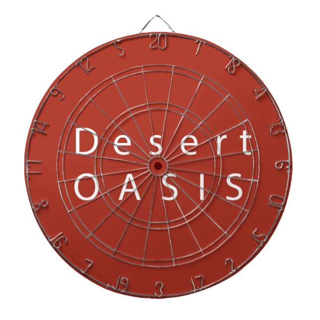 Desert OASIS Metal Cage Dartboard (Front)