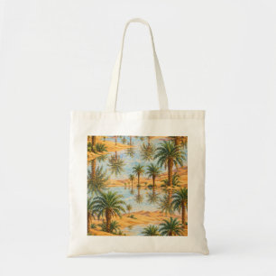 Desert Oasis Mirage Palm Tree Tote Bag
