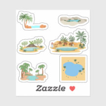 Desert Oasis Stickers