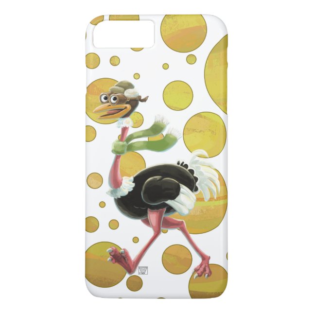 Desert Ostrich Runner Case-Mate iPhone Case (Back)