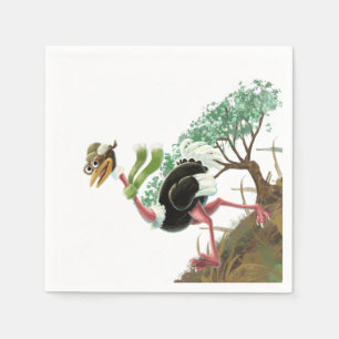 Desert Ostrich Runner Napkin