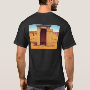 Desert Outhouse men black T-shirt back