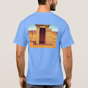 Desert Outhouse men blue T-shirt back