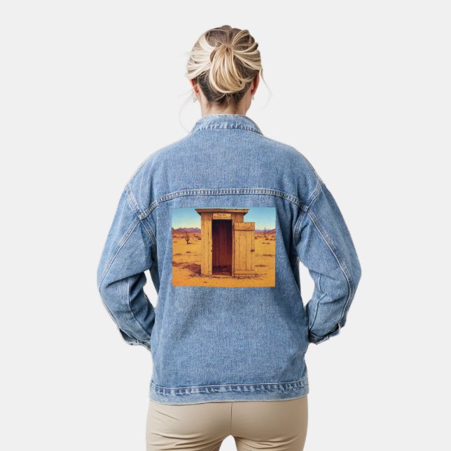 Desert Outhouse women denim jacket (Model)
