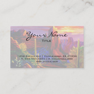 Desert Painted by Sunset Business Card
