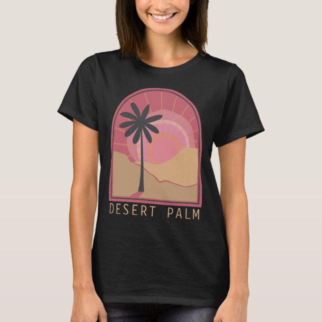 Desert Palm (Pink) T-shirt (Front)