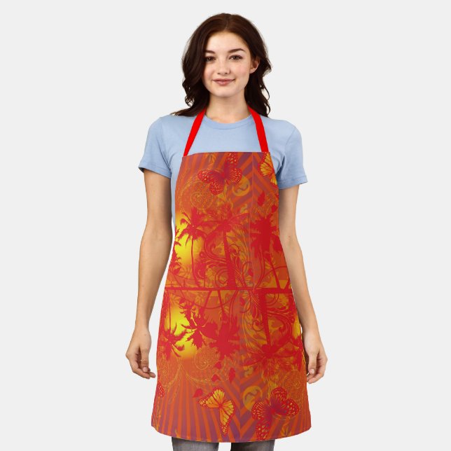 Desert Palms Design  Apron (Worn)