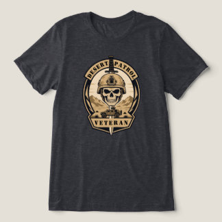 Desert Patrol Veteran Tactical Emblem Tri-Blend Shirt