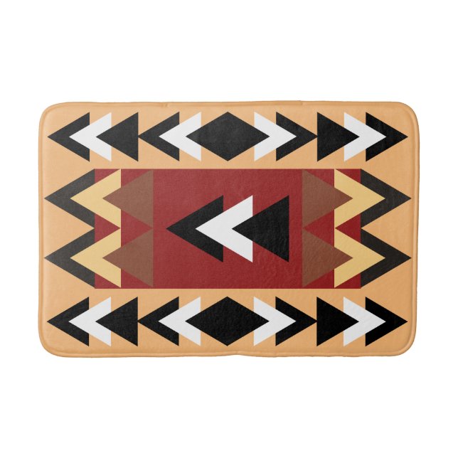 Desert Pattern Southwest  Bath Mat (Front)