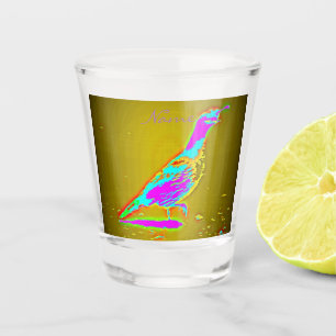 Desert quail standing   Thunder_Cove Shot Glass