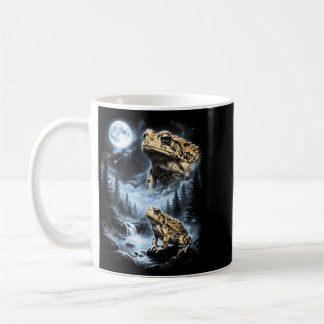 Desert Rain Frog Howling At Moon 90s Retro Coffee Mug