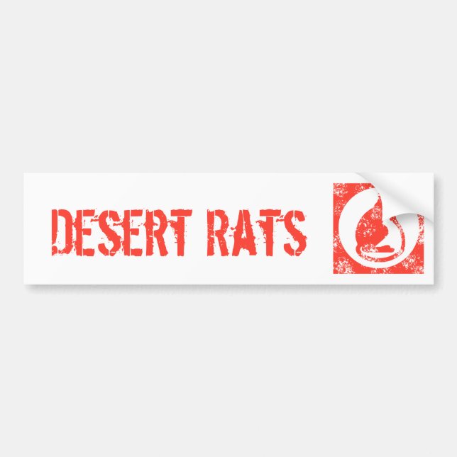 Desert Rats Bumper Sticker (Front)