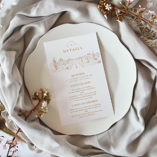 Desert Road Western Wedding Enclosure Card