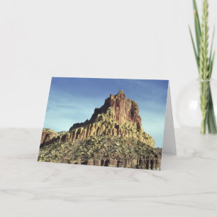 Desert Rock Mountain Peak Landscape Photo Card