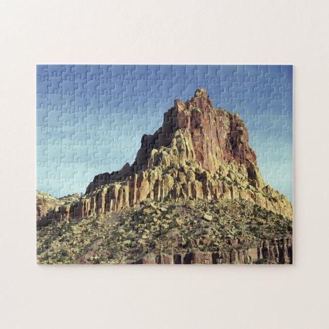 Desert Rock Mountain Peak Landscape Photo Jigsaw Puzzle (Horizontal)