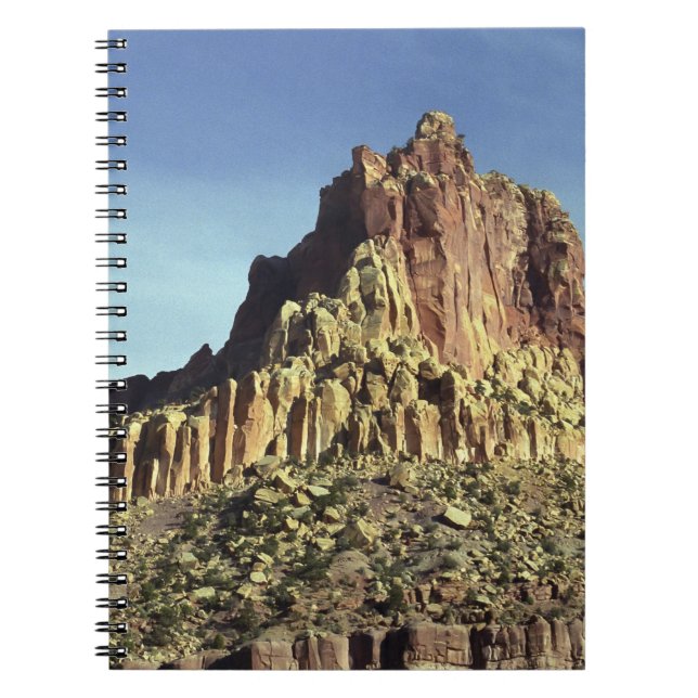 Desert Rock Mountain Peak Landscape Photo Notebook (Front)