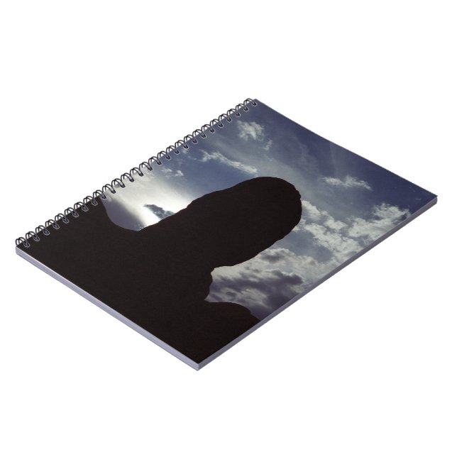 Desert Rock Silhouette: Arches National Park Photo Notebook (Left Side)