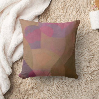 Desert Rose Arches – Warm Abstract Geometry Cushion