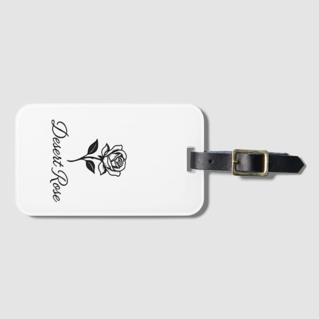 Desert Rose Luggage Tag (Front Horizontal)