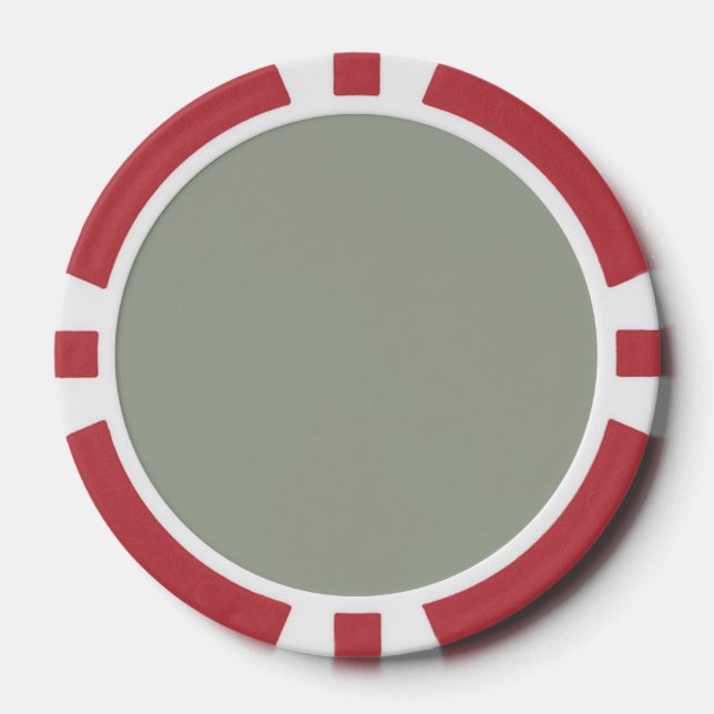 Desert Sage Fall Pantone Colour 2015 Poker Chips (Front)