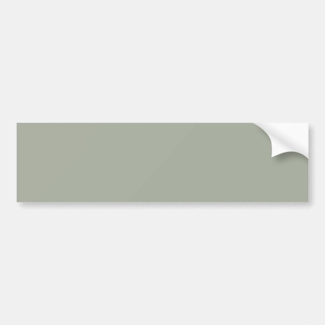 Desert Sage Solid Colour Bumper Sticker (Front)