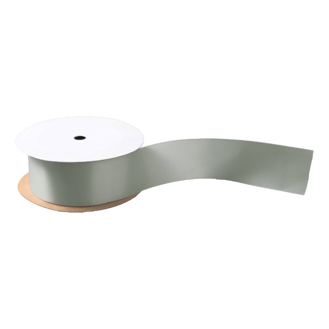 Desert Sage Solid Colour Satin Ribbon (Spool)