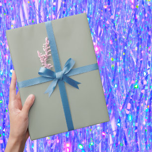 Desert Sage Solid Colour Wrapping Paper