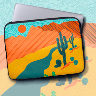 Desert Saguaro Landscape Laptop Sleeve
