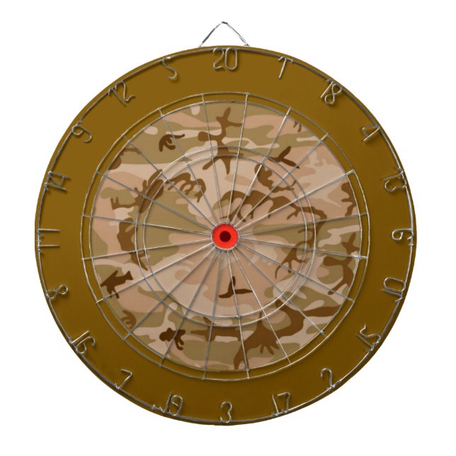 Desert Sand Camouflage Dart Board (Front)