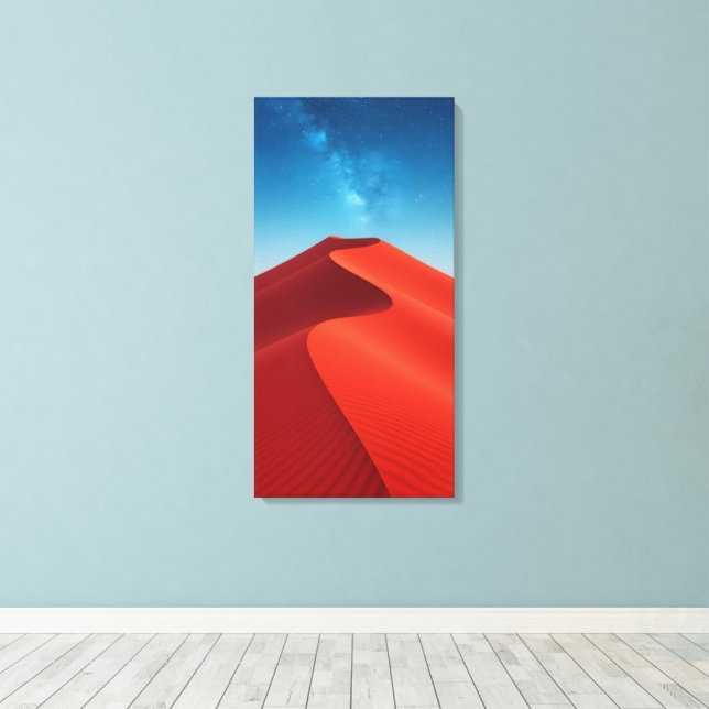 Desert Sand Dune Canvas Print (Insitu(Wood Floor))