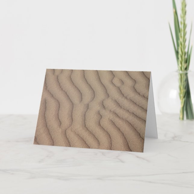 Desert sand ripples card (Front)