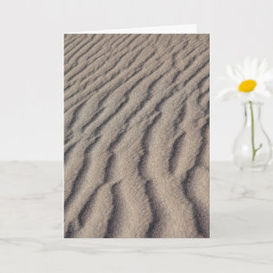 Desert sand ripples card