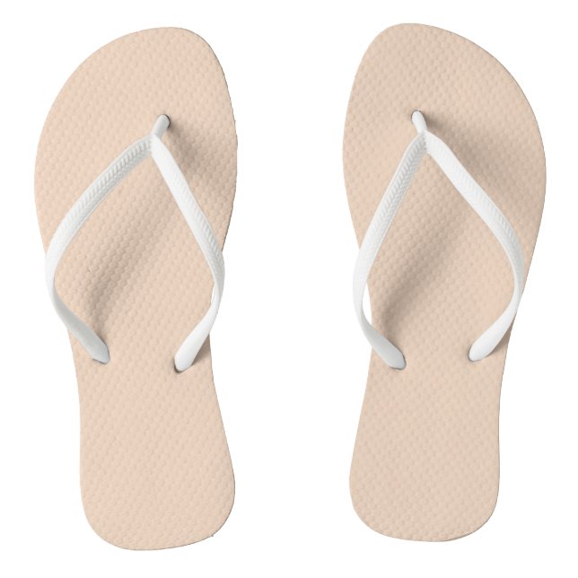 Desert Sand Solid Plain Colour Flip Flops (Footbed)