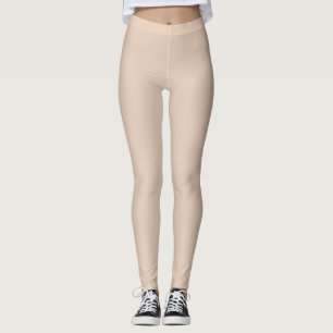 Desert Sand Solid Plain Colour Leggings