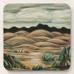 Desert Scene by Marsden Hartley, Vintage Fine Art Coaster