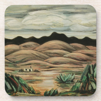 Desert Scene by Marsden Hartley, Vintage Fine Art Coaster