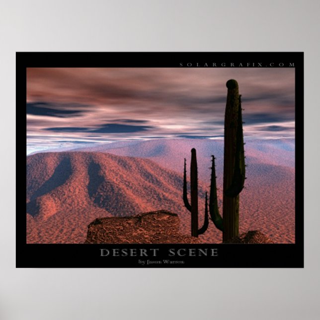 Desert Scene Poster (Front)
