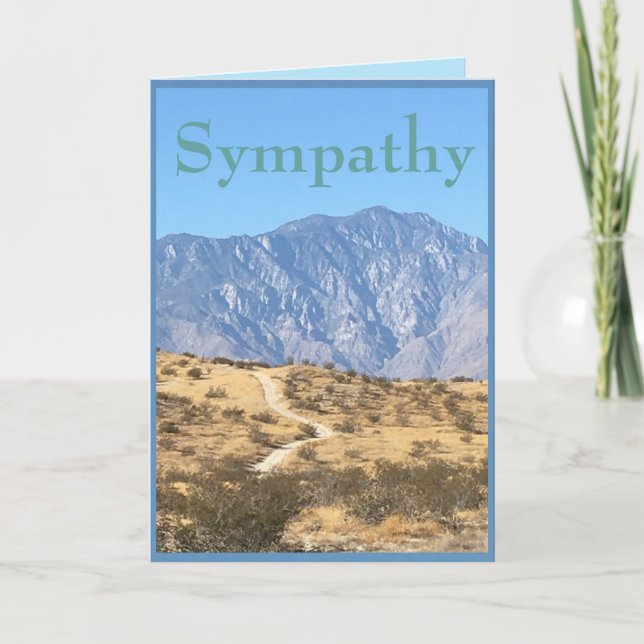 Desert Scene Sympathy for Anyone Card (Front)